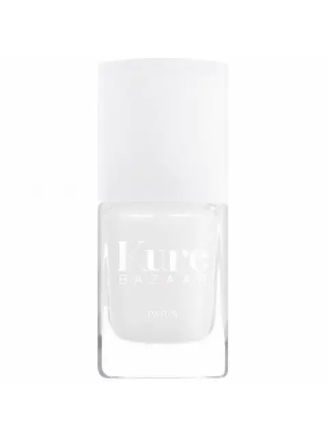 Clear bottle of Kure Bazaar Paris white nail polish.