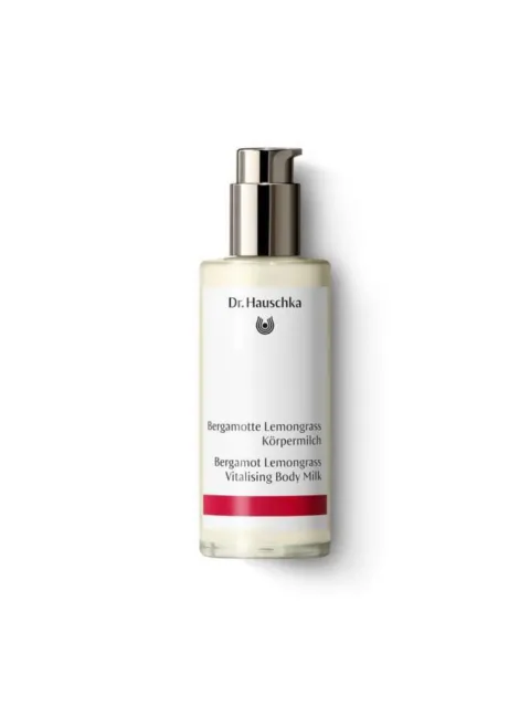 Dr. Hauschka Bergamot Lemongrass Vitalising Body Milk bottle.