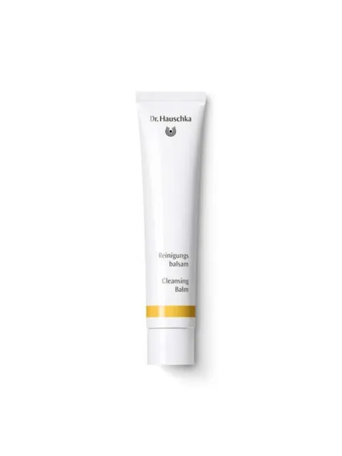 Dr. Hauschka Cleansing Balm tube with yellow band near the base.