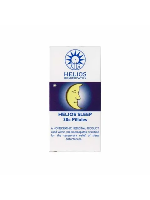 Helios Sleep 30c Pillules box with moon and star design.