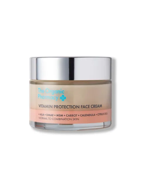 The Organic Pharmacy Vitamin Protection Face Cream jar.