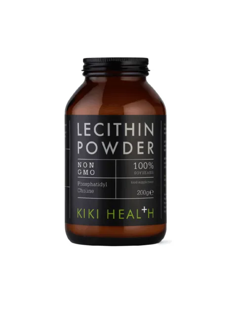 Lecithin Powder, non-GMO, 100% soybeans, 200g, Kiki Health.