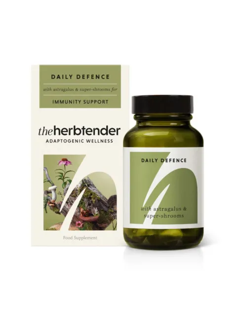 Daily Defence supplement with astragalus and super-shrooms for immunity support.
