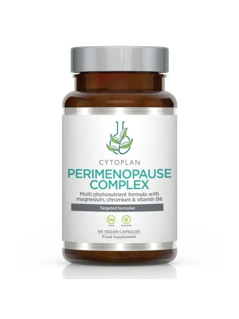 Cytoplan Perimenopause Complex, 60 vegan capsules, food supplement.
