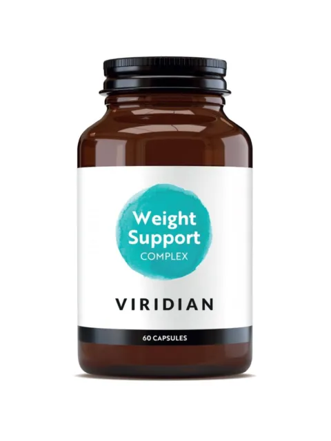 Viridian Weight Support Complex, 60 capsules in a brown bottle.