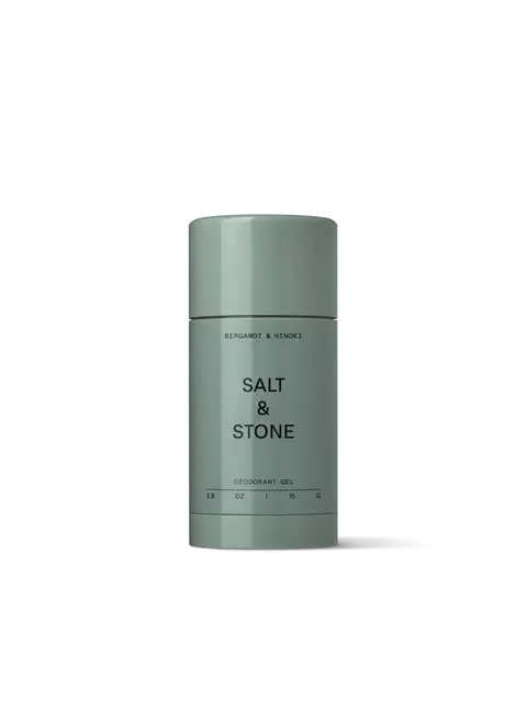 Salt & Stone deodorant gel, bergamot and hinoki, 75g.