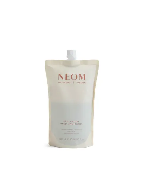 NEOM Real Luxury Hand Wash Refill, 600ml pouch.