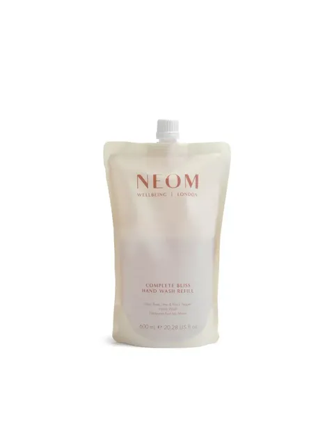 NEOM Complete Bliss hand wash refill pouch, 600 ml.