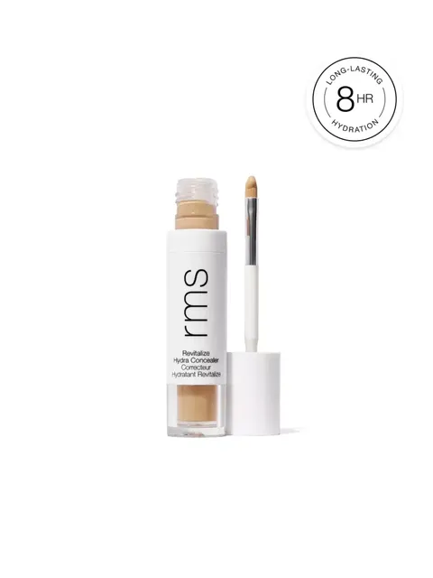 Rms Revitalize Hydra Concealer with applicator, 8-hour hydration label.