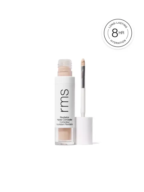 Rms Revitalize Hydra Concealer with applicator, 8-hour hydration label.
