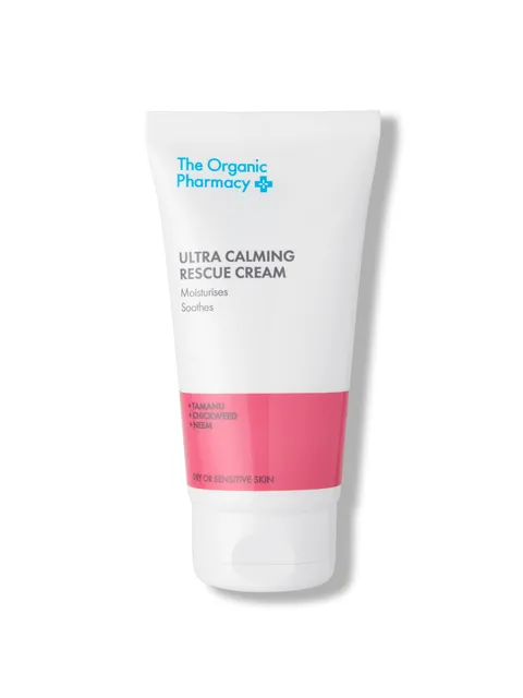 Tube of Ultra Calming Rescue Cream for dry or sensitive skin.