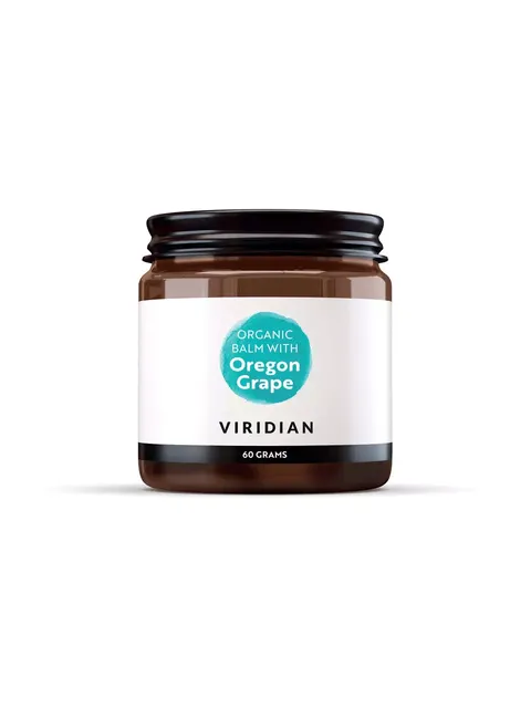 Viridian Organic Balm with Oregon Grape, 60 grams jar.