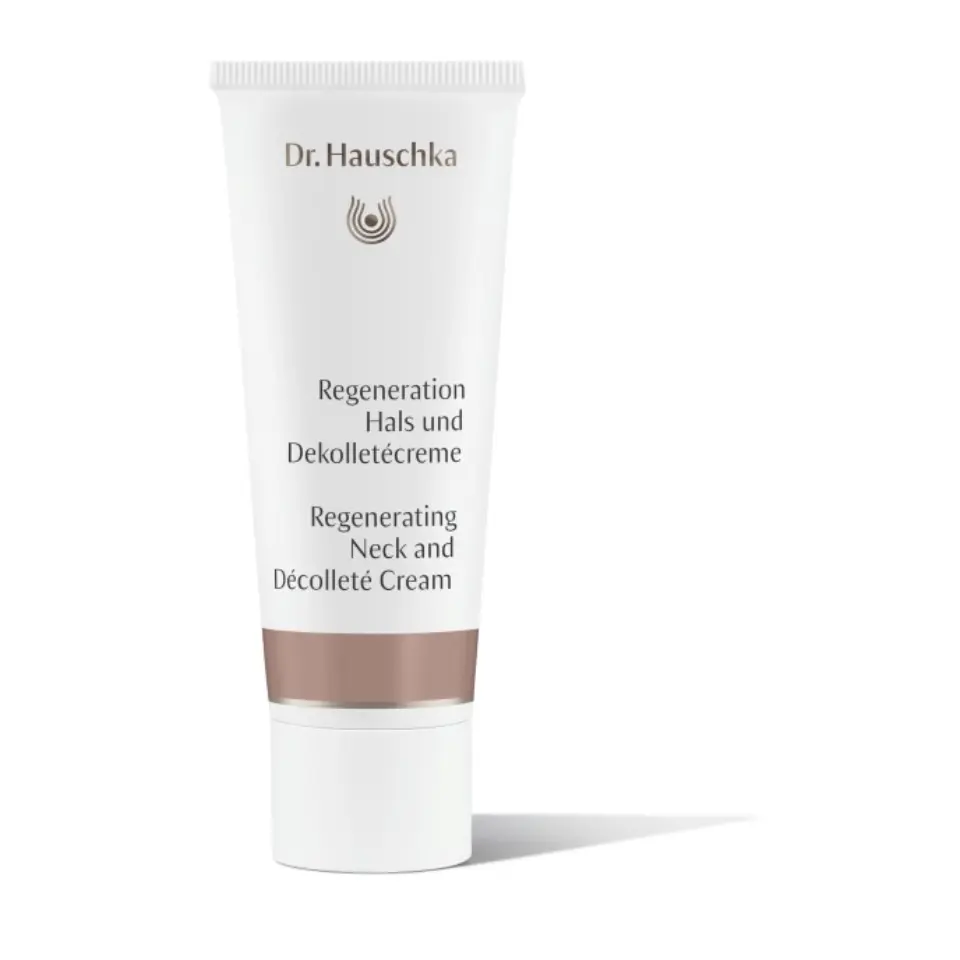 Dr. Hauschka Regenerating Neck and Décolleté Cream tube.