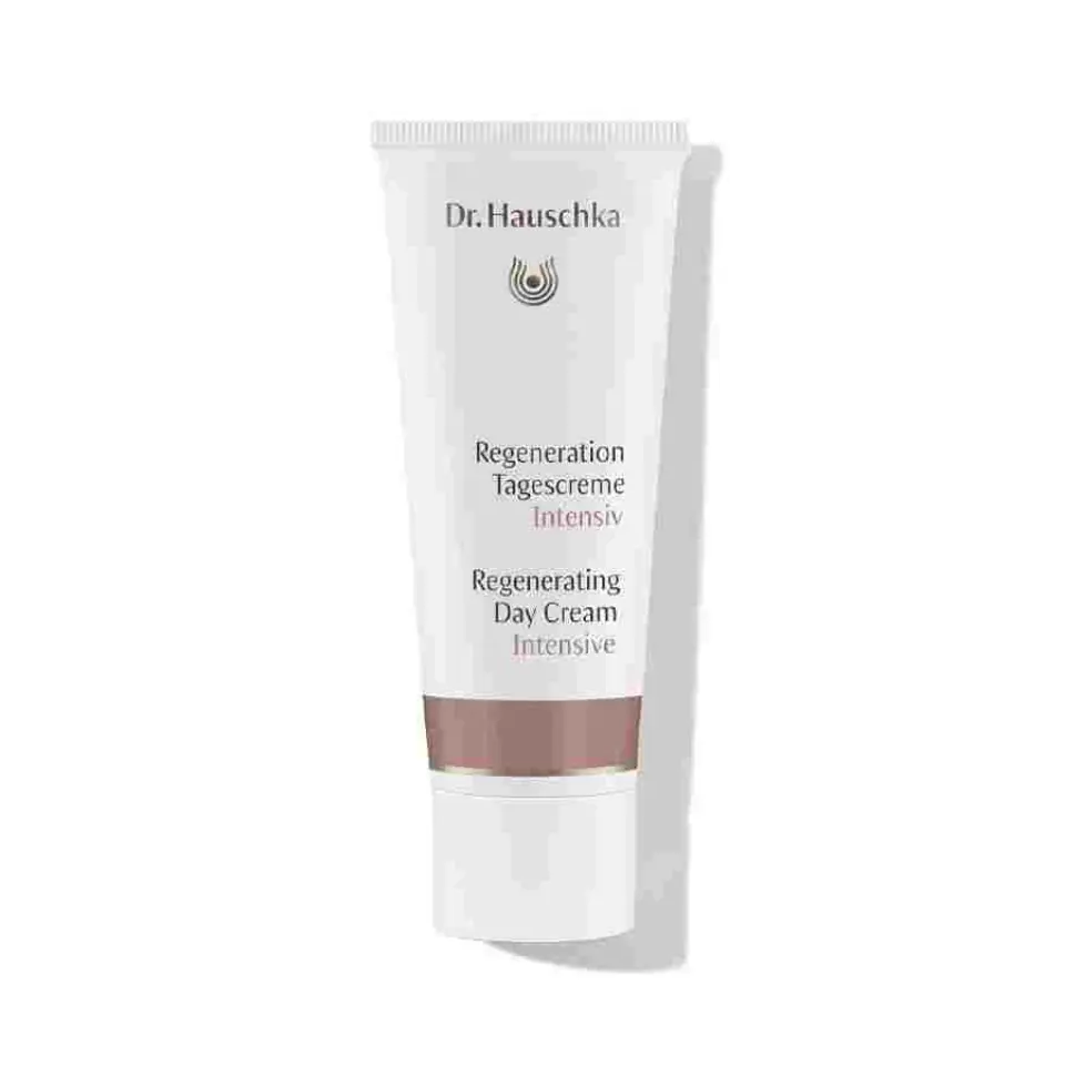 Dr. Hauschka Regenerating Day Cream Intensive in a white tube.