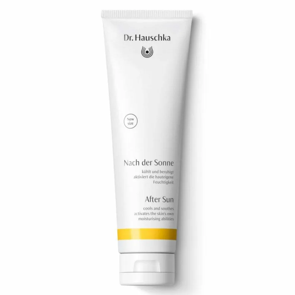 Dr. Hauschka After Sun lotion tube with yellow band, 100ml.