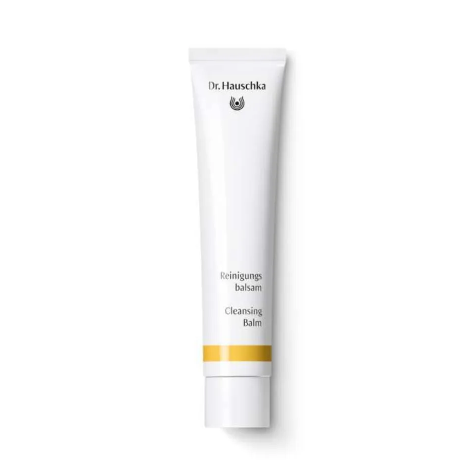 Dr. Hauschka Cleansing Balm tube with yellow band near the base.