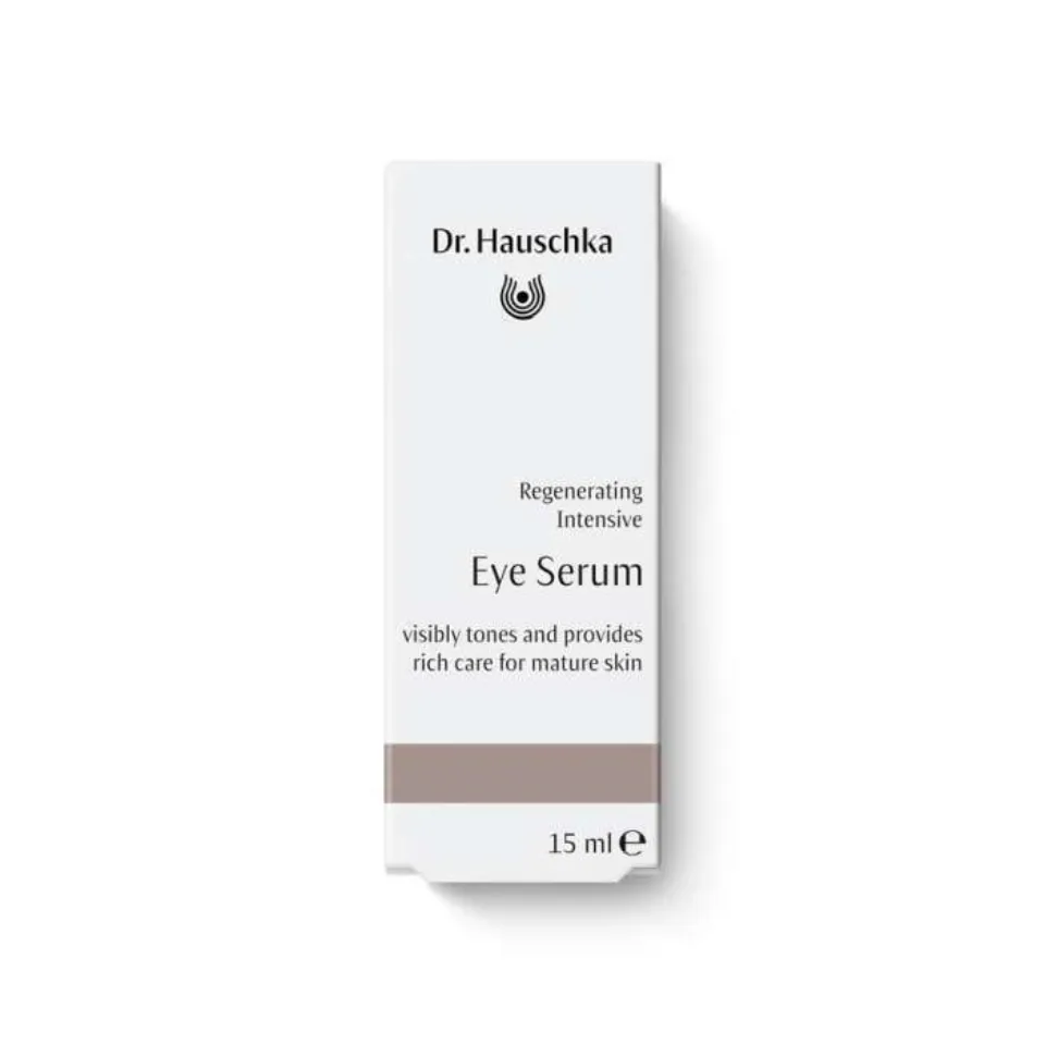 Dr. Hauschka Regenerating Intensive Eye Serum, 15 ml, for mature skin care.