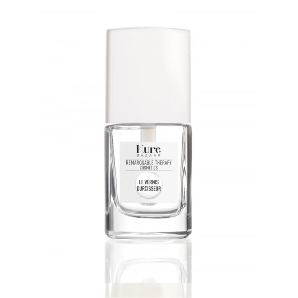 Kure Bazaar nail hardener bottle with white cap.