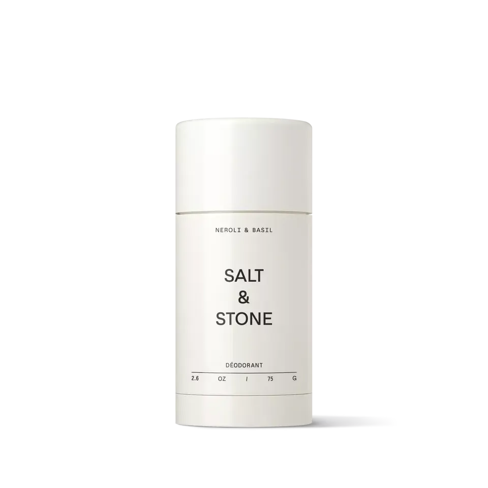 Salt & Stone deodorant, neroli and basil scent, 75g.