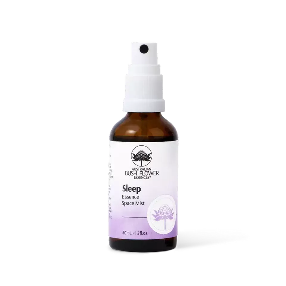 Brown bottle of Sleep Essence Space Mist, 50ml, with a spray top.
