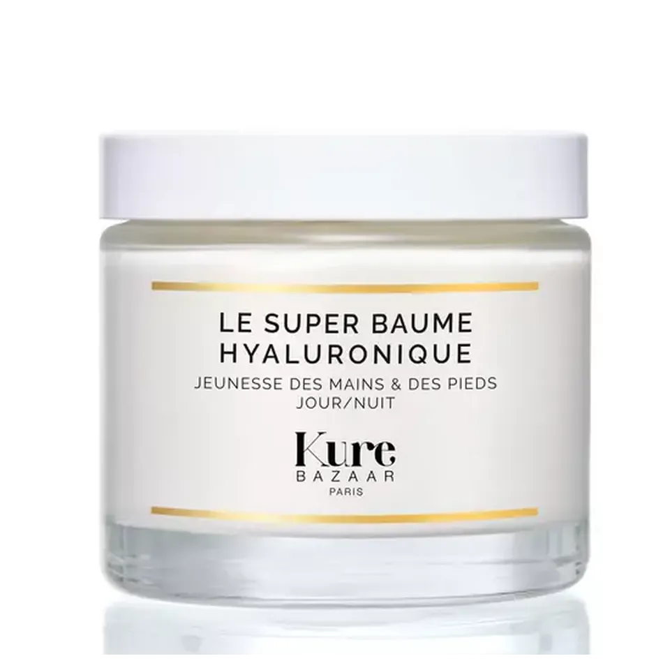 Kure Bazaar Le Super Baume Hyaluronique jar with white lid.