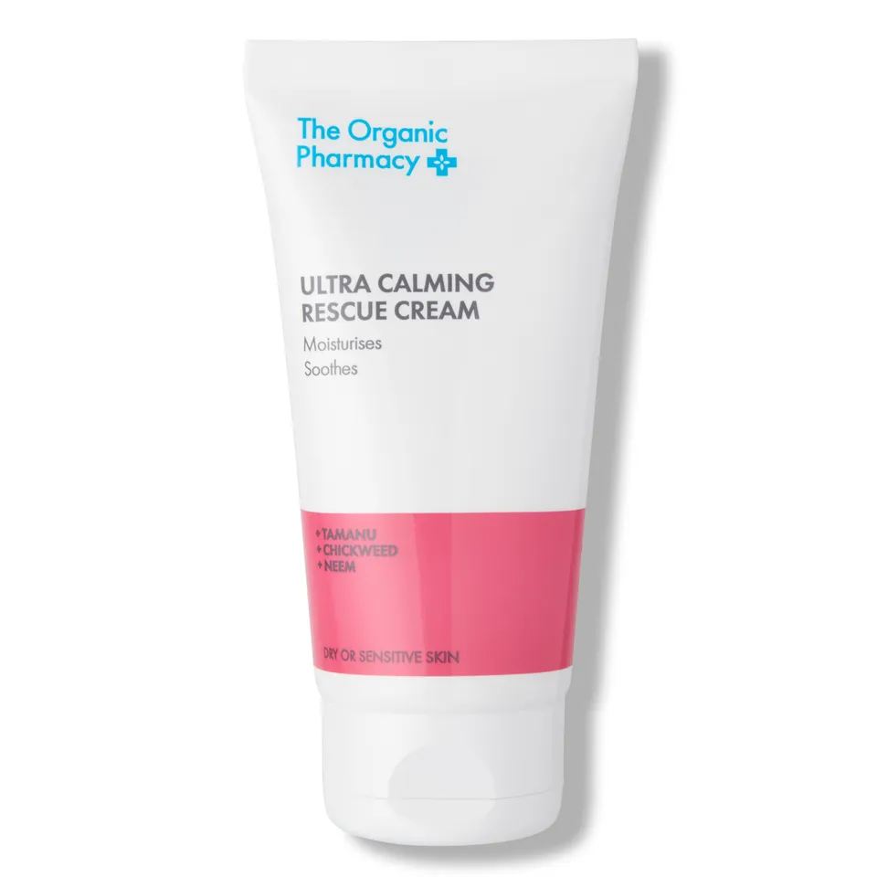 Tube of Ultra Calming Rescue Cream for dry or sensitive skin.
